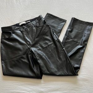 ABERCROMBIE & FITCH Vegan Leather Pants